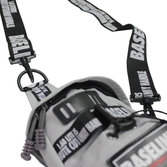 Sling Chest Bag Crossbody BASELINE Men Women Gray - Picture 7 of 8